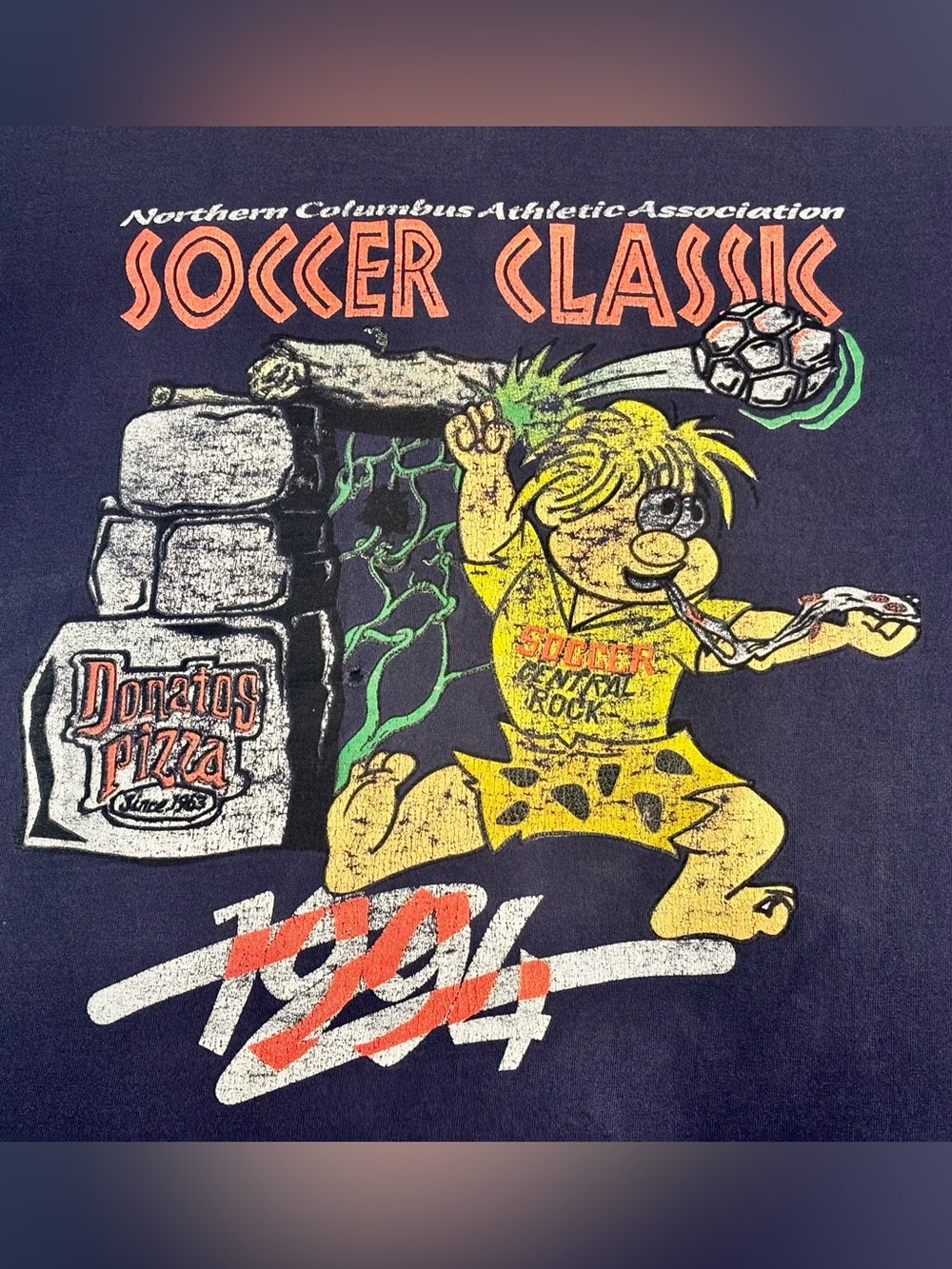 1994 Northern Columbus Athletic Association Soccer Classic Donatos Pizza Tee - Picture 2 of 5